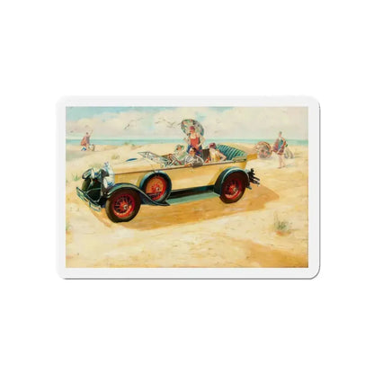 Buick Motors ad illustration (Magazine Illustration) Refrigerator Magnet 5 Inch Die-Cut - The Sticker Space