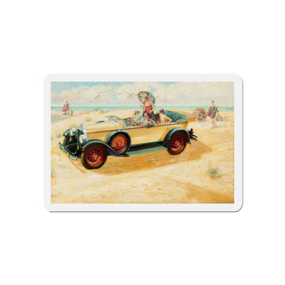 Buick Motors ad illustration (Magazine Illustration) Refrigerator Magnet-6 × 6"-The Sticker Space