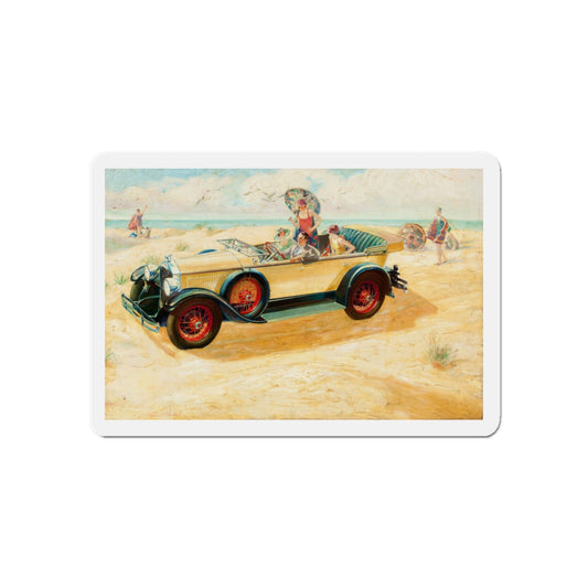 Buick Motors ad illustration (Magazine Illustration) Refrigerator Magnet-6 × 6"-The Sticker Space