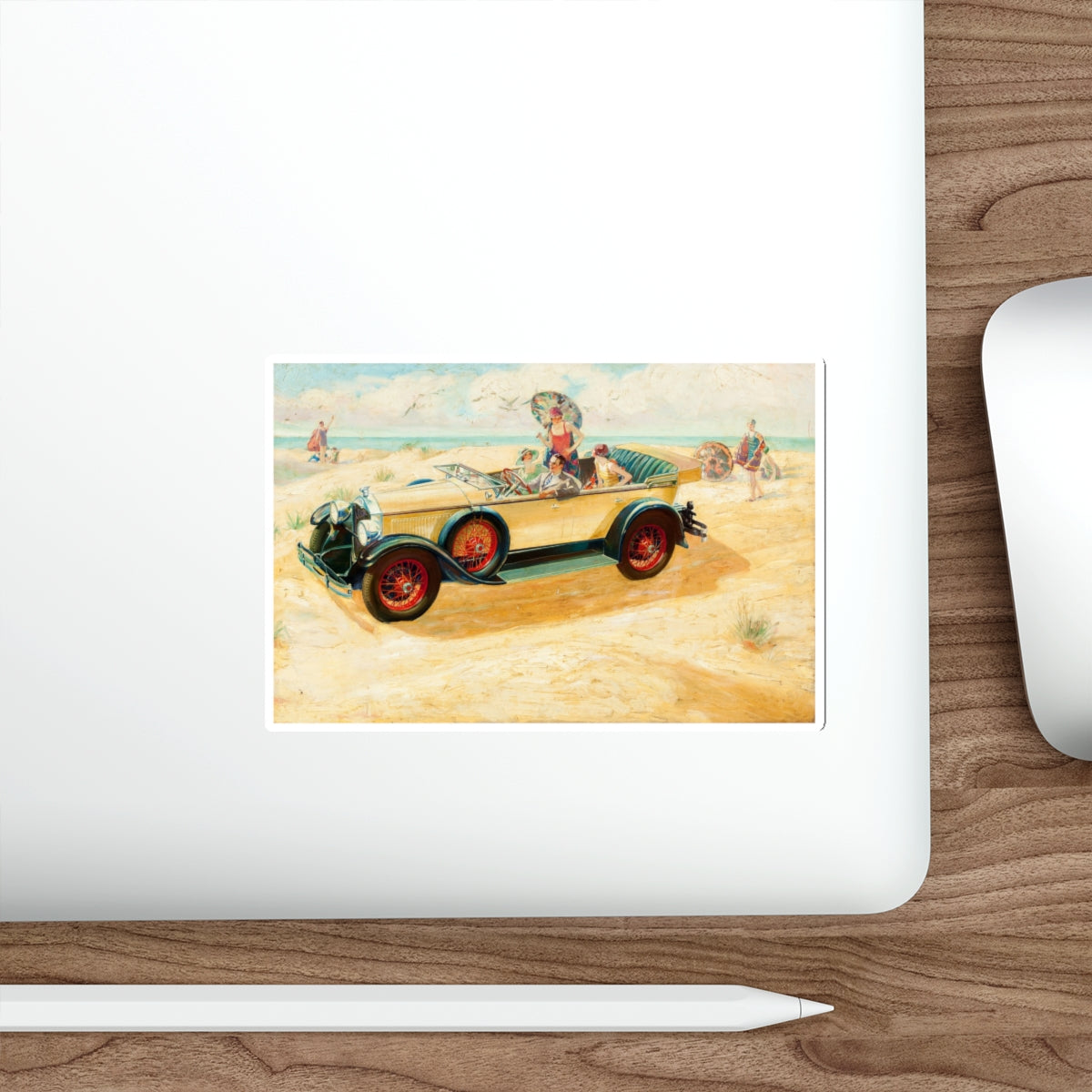 Buick Motors ad illustration (Magazine Illustration) STICKER Vinyl Die-Cut Decal-The Sticker Space