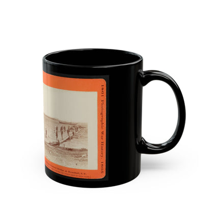 Building A Pontoon Bridge At Beaufort, S.C. 001 (U.S. Civil War) Black Coffee Mug