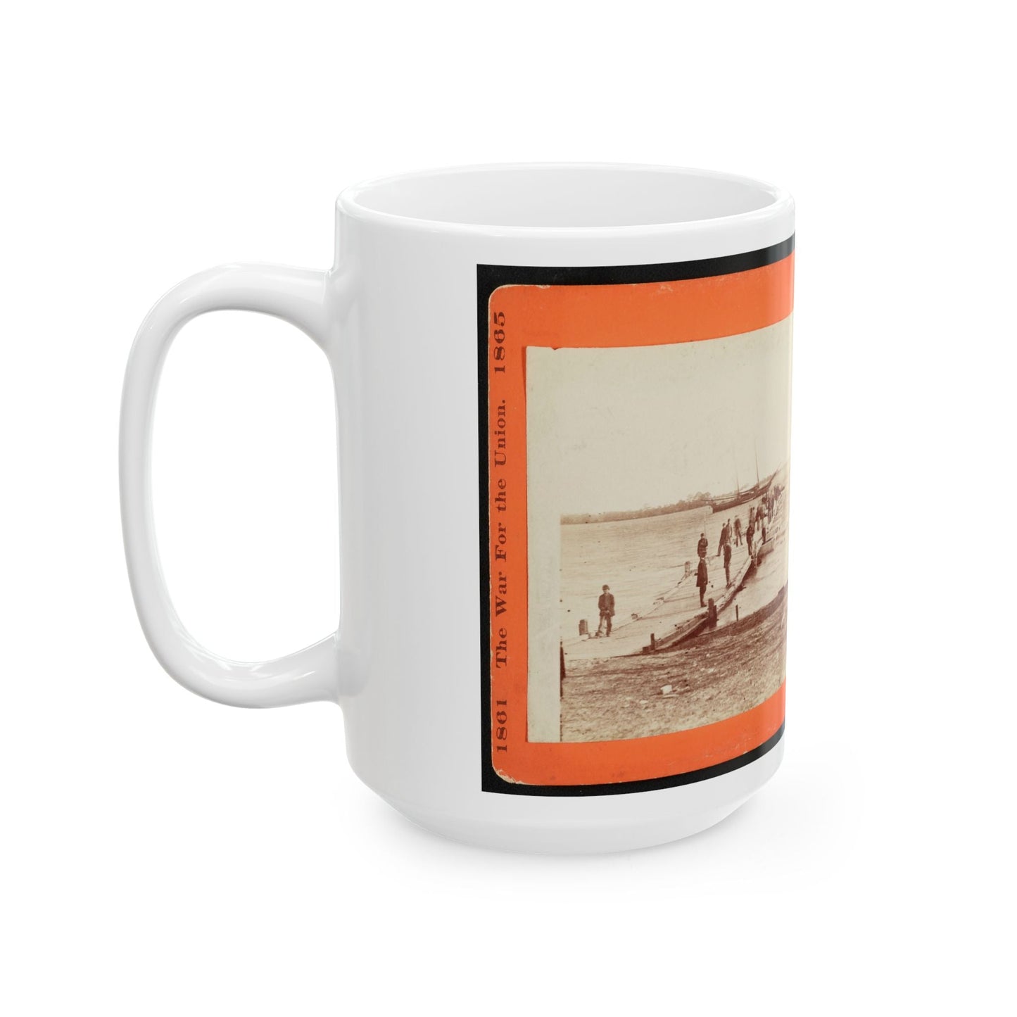 Building A Pontoon Bridge At Beaufort, S.C. 001 (U.S. Civil War) White Coffee Mug