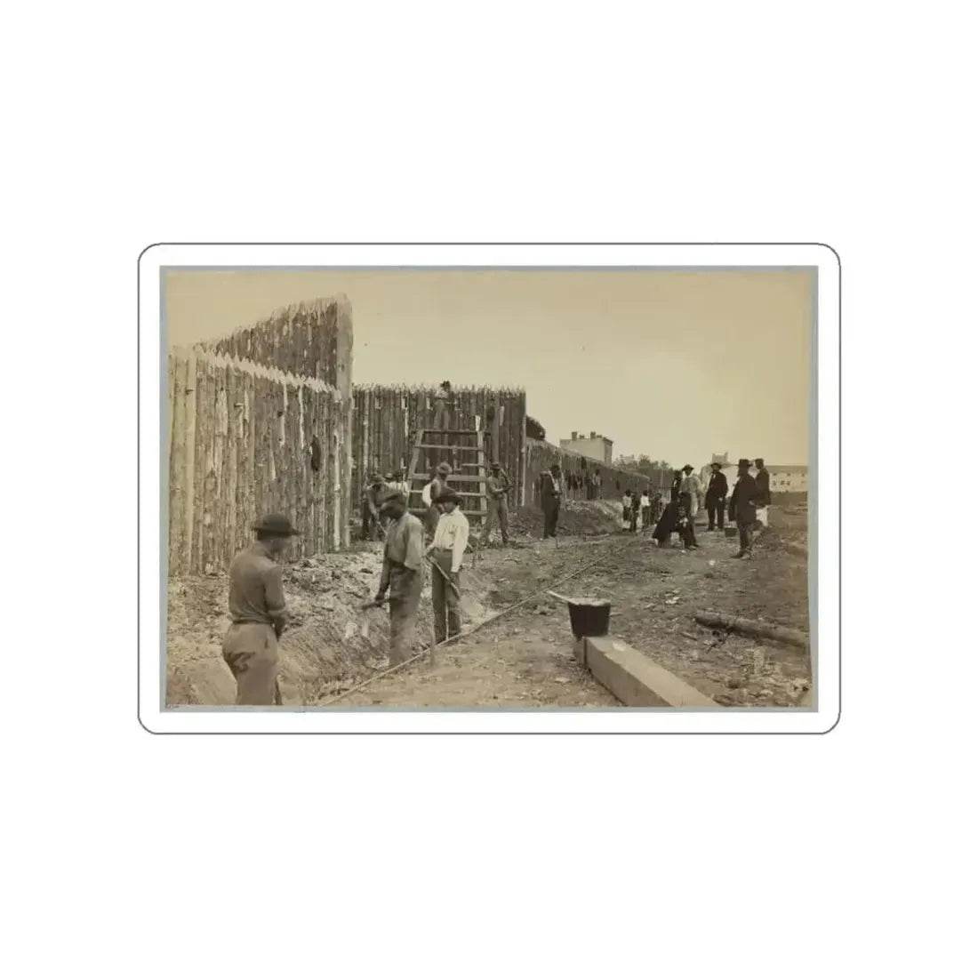 Building Stockade, Alexandria, Va.(2) (U.S. Civil War) STICKER Vinyl Die-Cut Decal - The Sticker Space