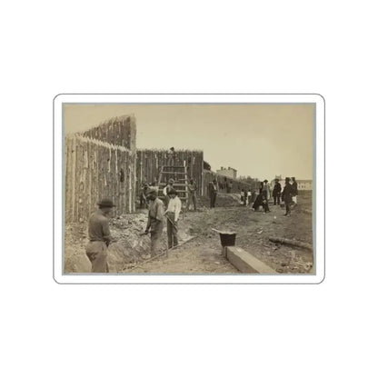 Building Stockade, Alexandria, Va.(2) (U.S. Civil War) STICKER Vinyl Die-Cut Decal White Die-Cut 2 Inch - The Sticker Space