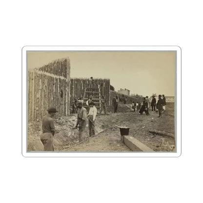 Building Stockade, Alexandria, Va.(2) (U.S. Civil War) STICKER Vinyl Kiss-Cut Decal 3 Inch White - The Sticker Space