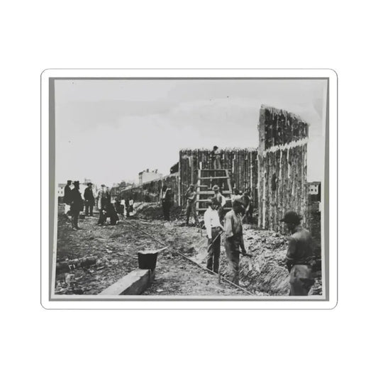 Building Stockade, Alexandria, Va. (U.S. Civil War) STICKER Vinyl Kiss-Cut Decal 2 Inch White - The Sticker Space