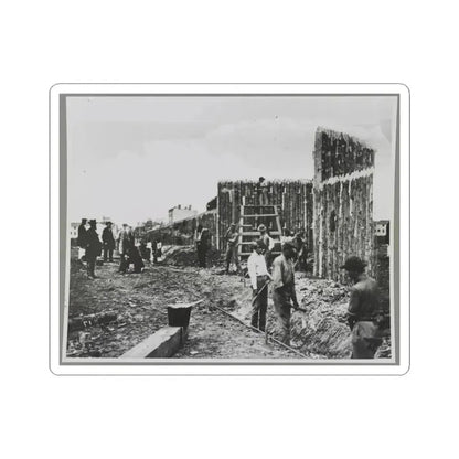 Building Stockade, Alexandria, Va. (U.S. Civil War) STICKER Vinyl Kiss-Cut Decal 3 Inch White - The Sticker Space