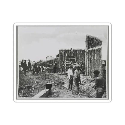 Building Stockade, Alexandria, Va. (U.S. Civil War) STICKER Vinyl Kiss-Cut Decal 6 Inch White - The Sticker Space