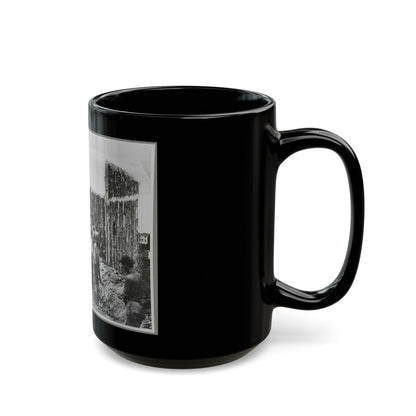 Building Stockade, Alexandria, Va. (U.S. Civil War) Black Coffee Mug-The Sticker Space