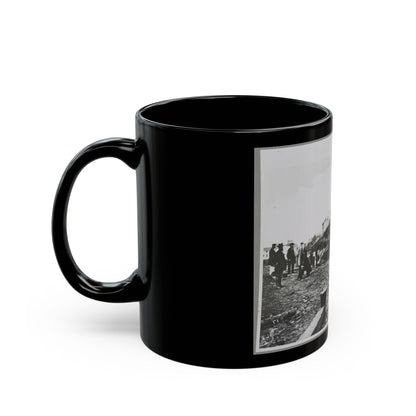 Building Stockade, Alexandria, Va. (U.S. Civil War) Black Coffee Mug-The Sticker Space