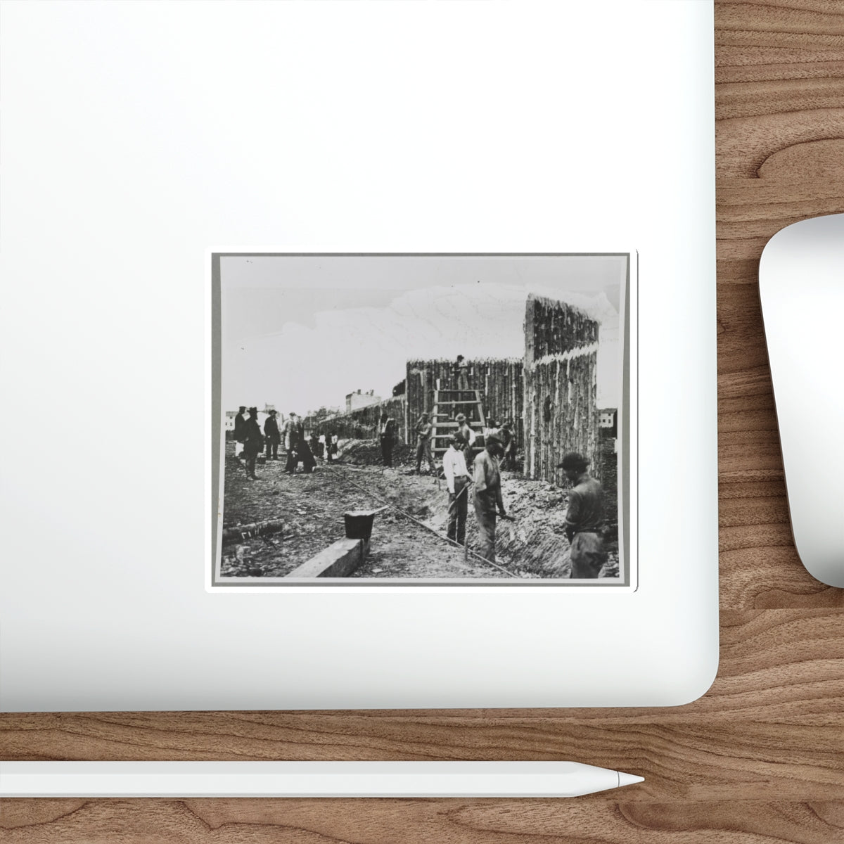 Building Stockade, Alexandria, Va. (U.S. Civil War) STICKER Vinyl Die-Cut Decal-The Sticker Space