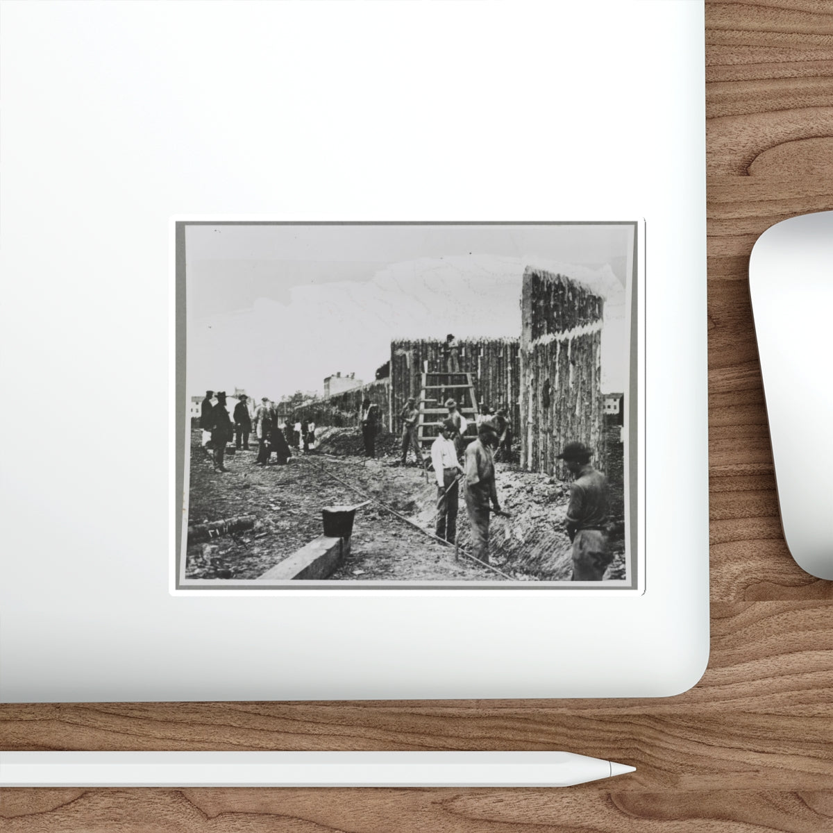 Building Stockade, Alexandria, Va. (U.S. Civil War) STICKER Vinyl Die-Cut Decal-The Sticker Space