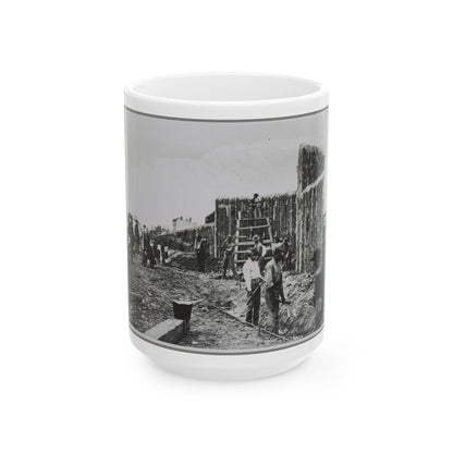 Building Stockade, Alexandria, Va. (U.S. Civil War) White Coffee Mug-15oz-The Sticker Space