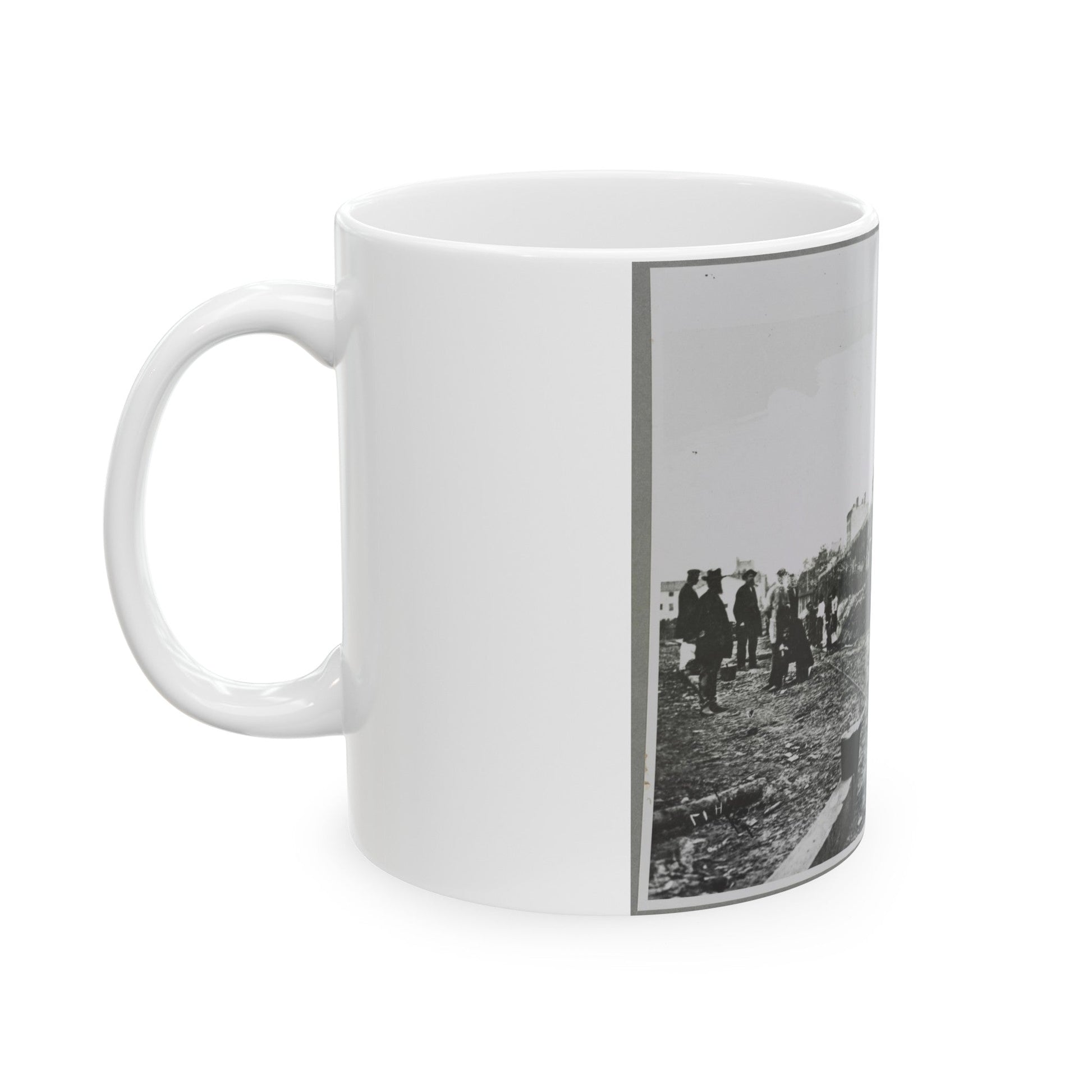 Building Stockade, Alexandria, Va. (U.S. Civil War) White Coffee Mug-The Sticker Space