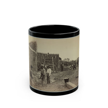 Building Stockade, Alexandria, Va.(2) (U.S. Civil War) Black Coffee Mug