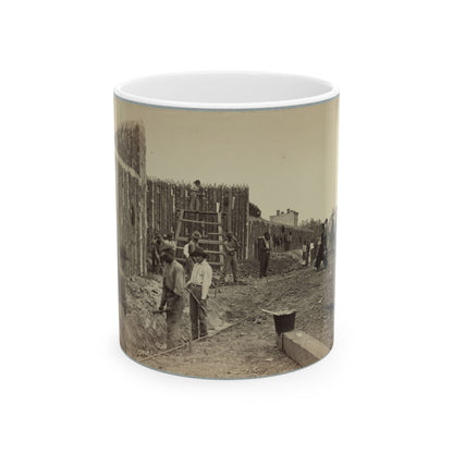 Building Stockade, Alexandria, Va.(2) (U.S. Civil War) White Coffee Mug