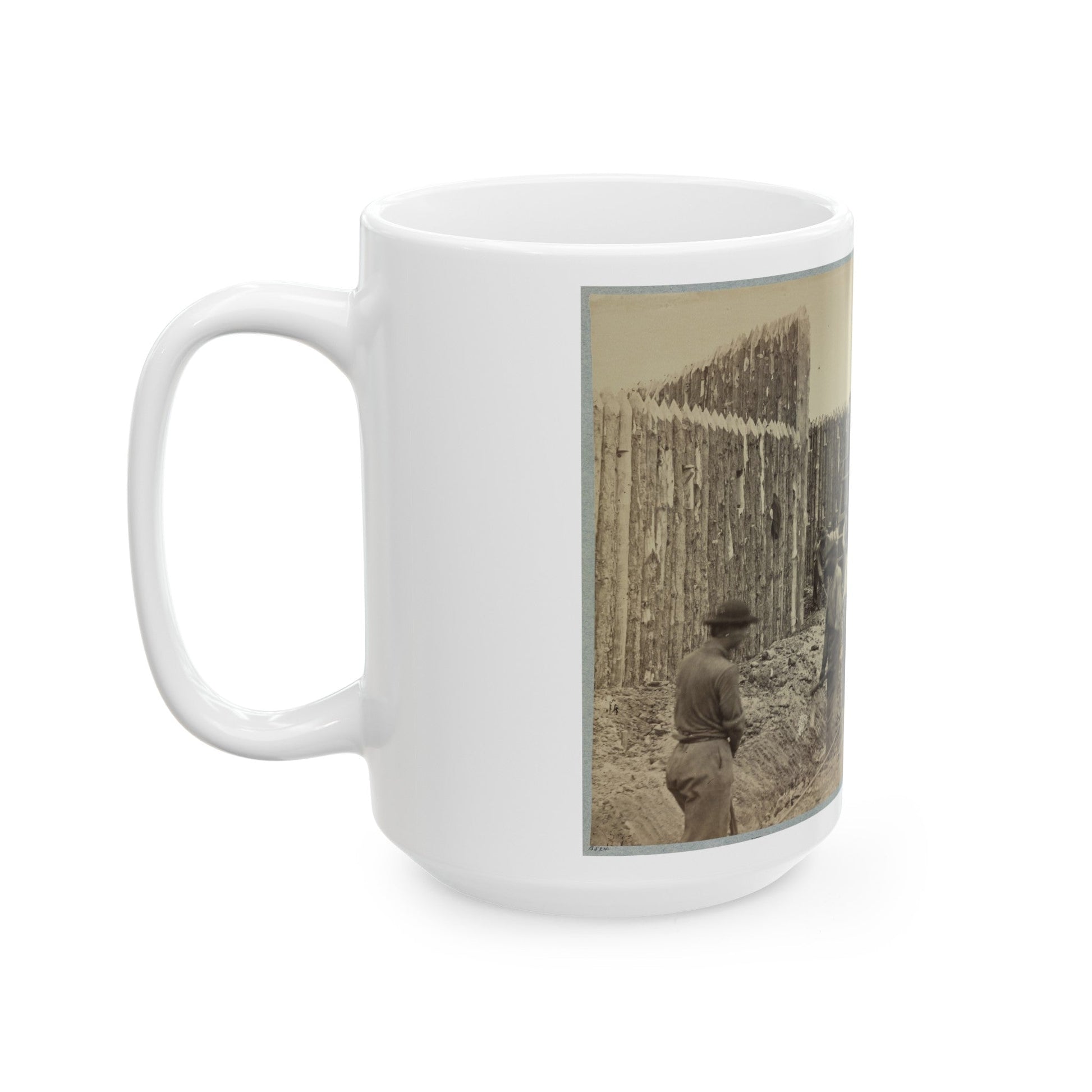 Building Stockade, Alexandria, Va.(2) (U.S. Civil War) White Coffee Mug-The Sticker Space