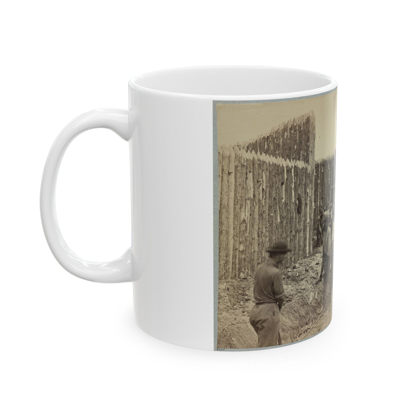 Building Stockade, Alexandria, Va.(2) (U.S. Civil War) White Coffee Mug-The Sticker Space