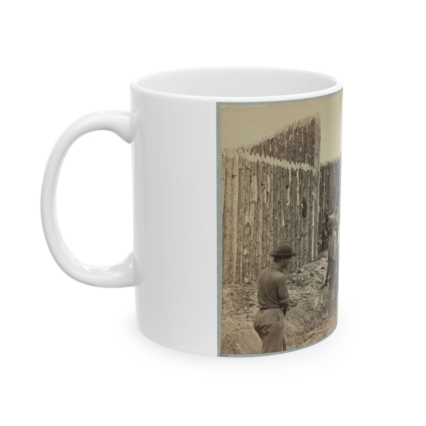 Building Stockade, Alexandria, Va.(2) (U.S. Civil War) White Coffee Mug