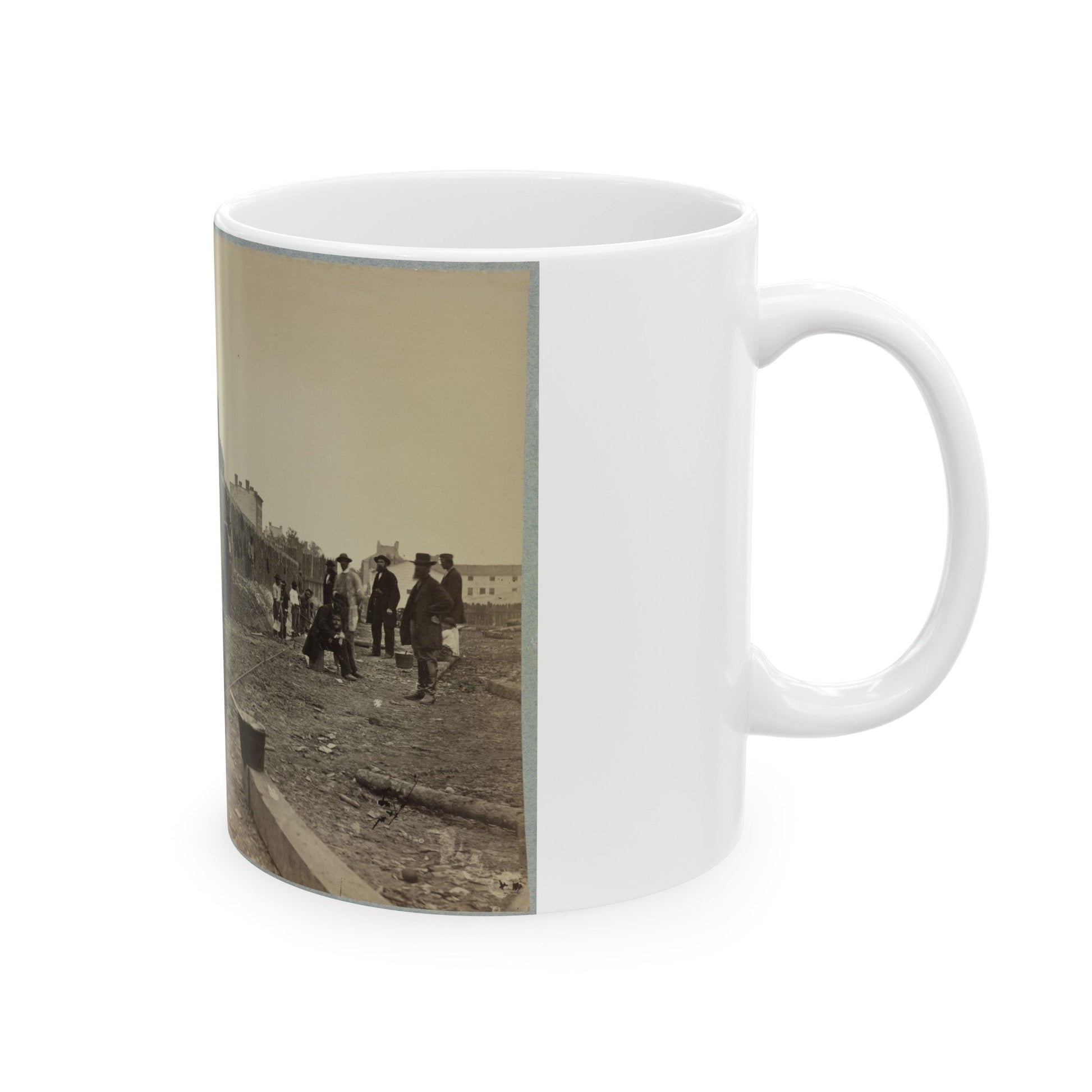 Building Stockade, Alexandria, Va.(2) (U.S. Civil War) White Coffee Mug-The Sticker Space