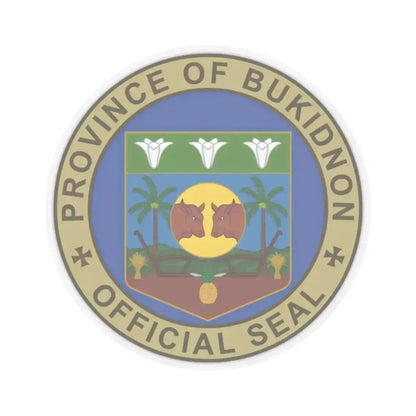 Bukidnon Seal NHCP (Philippines) STICKER Vinyl Kiss-Cut Decal 2 Inch Transparent - The Sticker Space