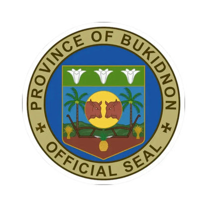 Bukidnon Seal NHCP (Philippines) STICKER Vinyl Kiss-Cut Decal 2 Inch White - The Sticker Space