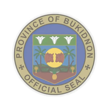 Bukidnon Seal NHCP (Philippines) STICKER Vinyl Kiss-Cut Decal 3 Inch Transparent - The Sticker Space