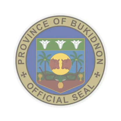 Bukidnon Seal NHCP (Philippines) STICKER Vinyl Kiss-Cut Decal 4 Inch Transparent - The Sticker Space