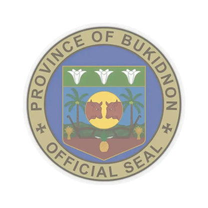 Bukidnon Seal NHCP (Philippines) STICKER Vinyl Kiss-Cut Decal 6 Inch Transparent - The Sticker Space