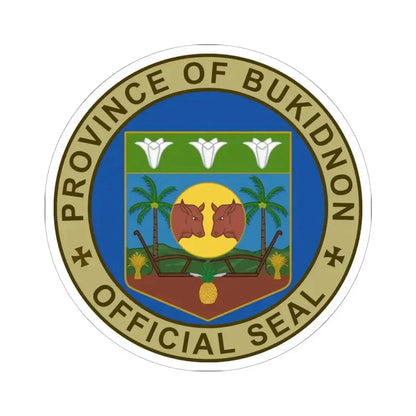 Bukidnon Seal NHCP (Philippines) STICKER Vinyl Kiss-Cut Decal 6 Inch White - The Sticker Space