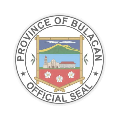 Bulacan Seal (Philippines) STICKER Vinyl Kiss-Cut Decal 3 Inch Transparent - The Sticker Space