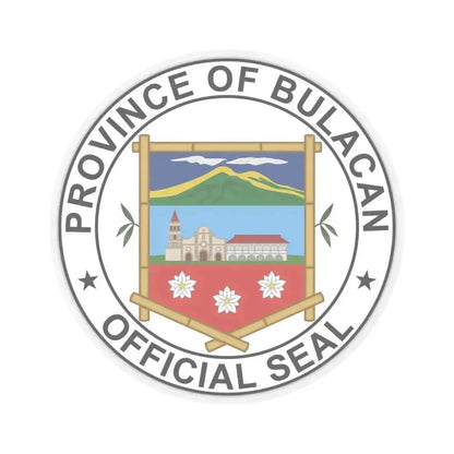 Bulacan Seal (Philippines) STICKER Vinyl Kiss-Cut Decal 4 Inch Transparent - The Sticker Space
