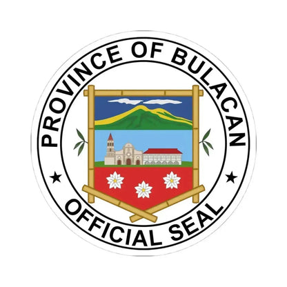 Bulacan Seal (Philippines) STICKER Vinyl Kiss-Cut Decal 4 Inch White - The Sticker Space