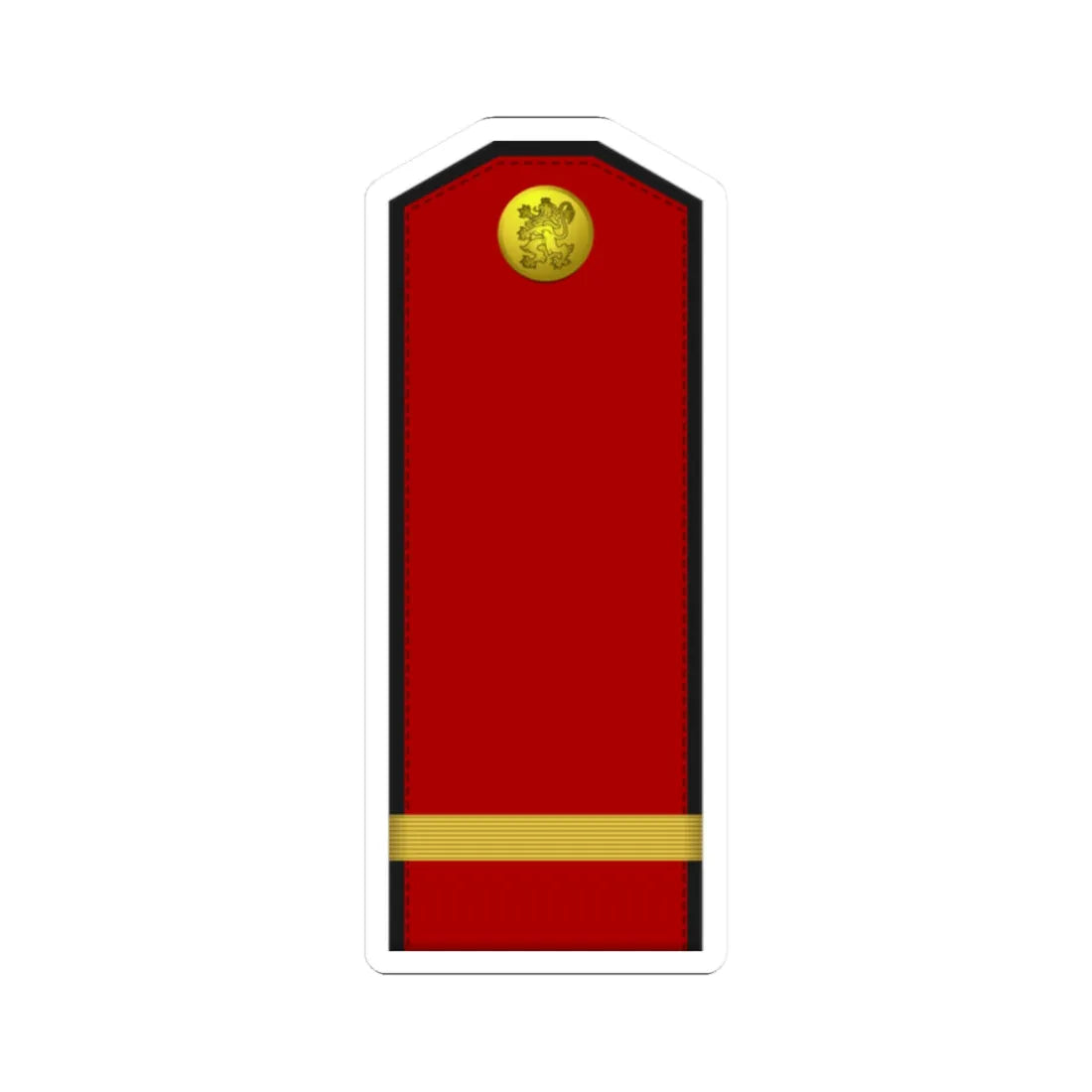 Bulgaria Army OR 4 (Bulgaria) (Military Rank) STICKER Vinyl Kiss-Cut Decal 2 Inch White - The Sticker Space