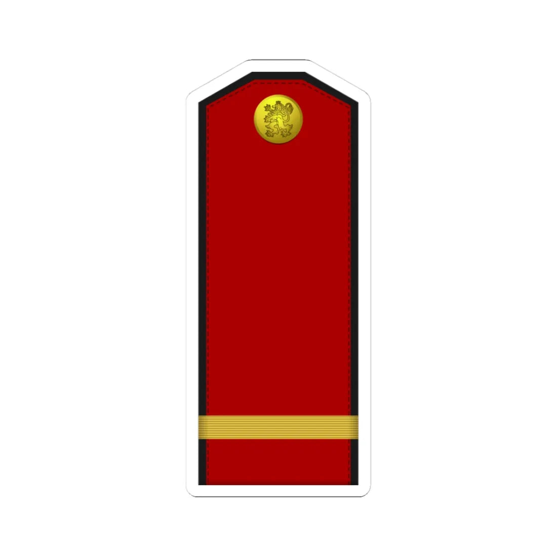 Bulgaria Army OR 4 (Bulgaria) (Military Rank) STICKER Vinyl Kiss-Cut Decal 3 Inch White - The Sticker Space