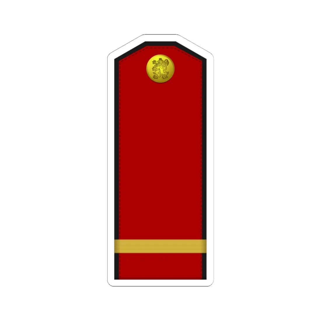 Bulgaria Army OR 4 (Bulgaria) (Military Rank) STICKER Vinyl Kiss-Cut Decal 6 Inch White - The Sticker Space