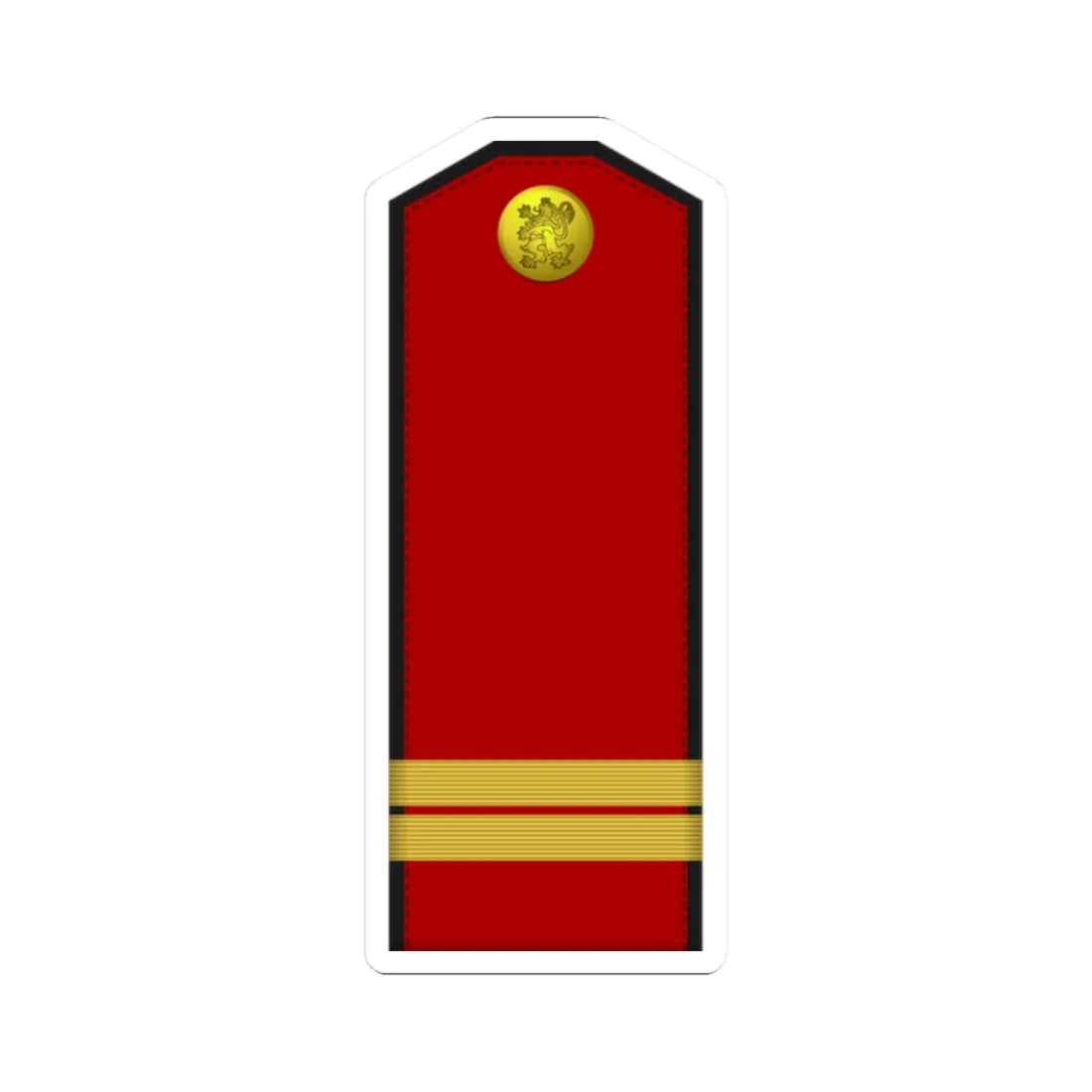Bulgaria Army OR 5 (Bulgaria) (Military Rank) STICKER Vinyl Kiss-Cut Decal 2 Inch White - The Sticker Space