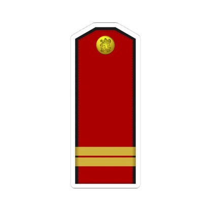 Bulgaria Army OR 5 (Bulgaria) (Military Rank) STICKER Vinyl Kiss-Cut Decal 4 Inch White - The Sticker Space
