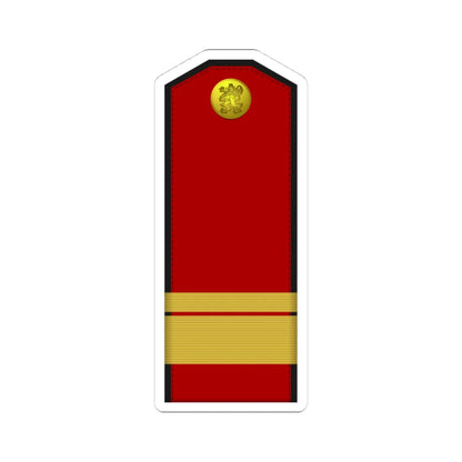 Bulgaria Army OR 8 (Bulgaria) (Military Rank) STICKER Vinyl Kiss-Cut Decal 4 Inch White - The Sticker Space