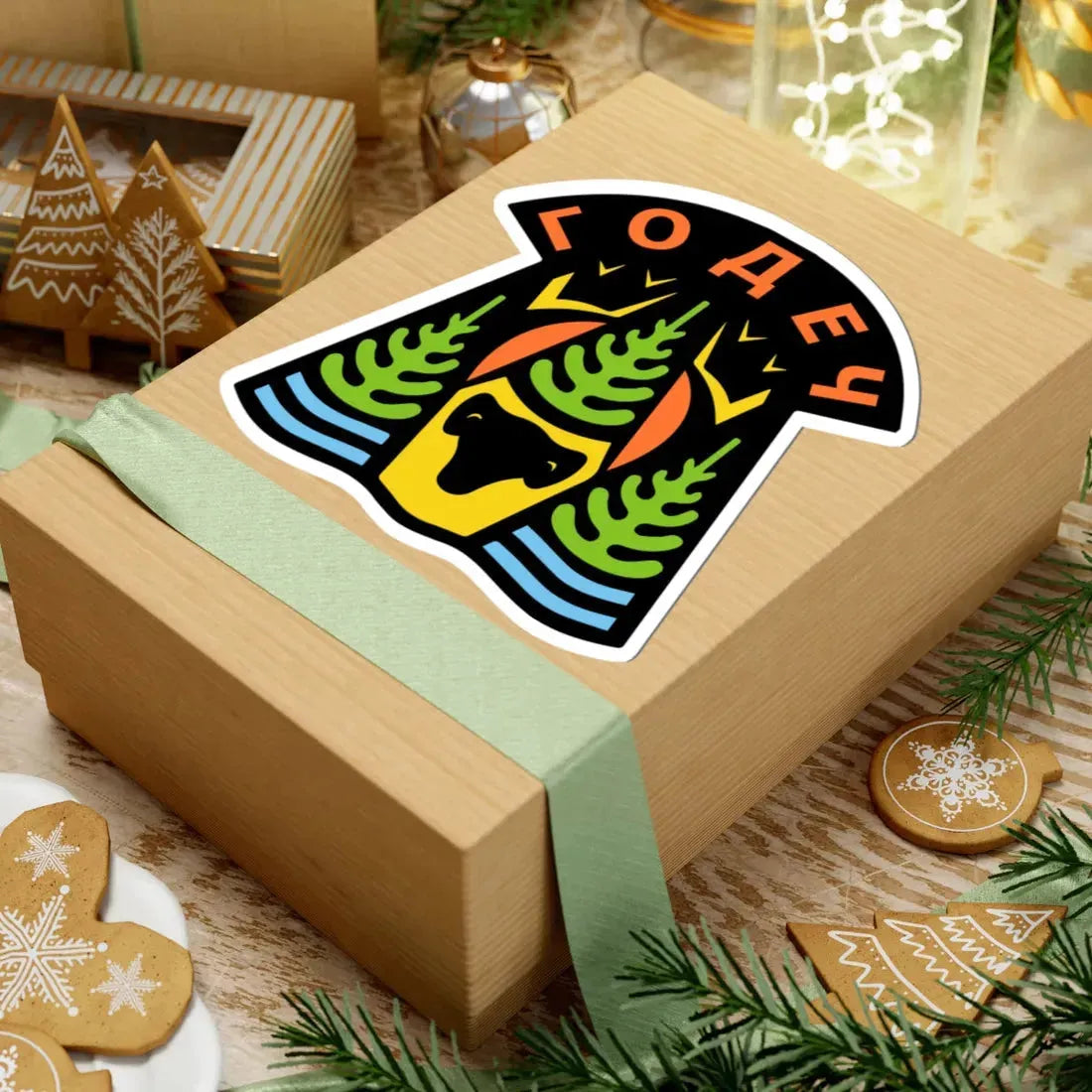 Герб на Годеч (Bulgaria) (Coat of Arms) STICKER Vinyl Kiss-Cut Decal - The Sticker Space