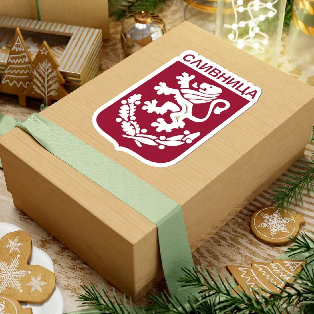 Герб на Сливница (Bulgaria) (Coat of Arms) STICKER Vinyl Kiss-Cut Decal - The Sticker Space