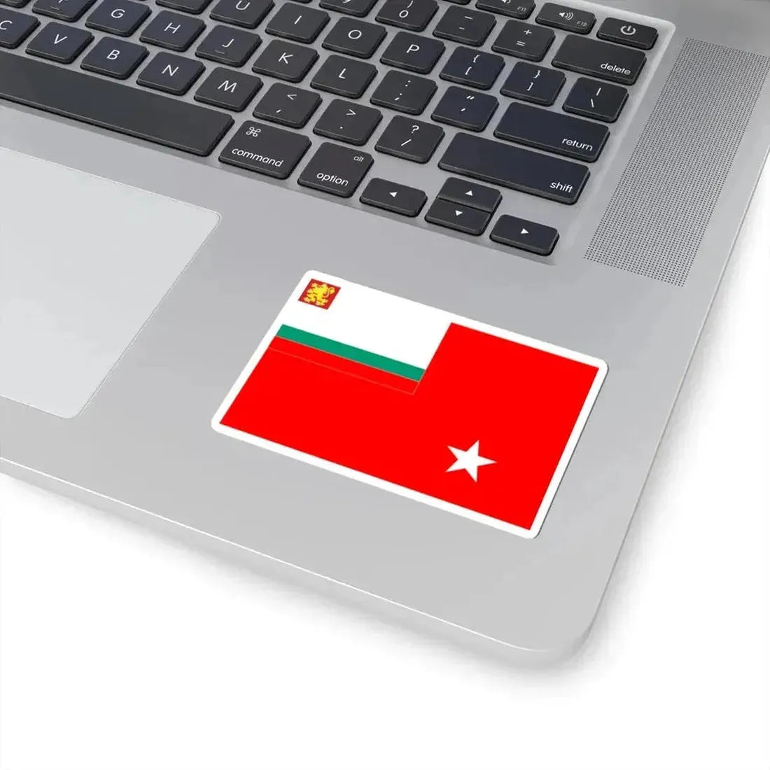 Bulgarian Navy Rank Flag Commander of the Naval Base (Bulgaria) STICKER Vinyl Kiss-Cut Decal - The Sticker Space