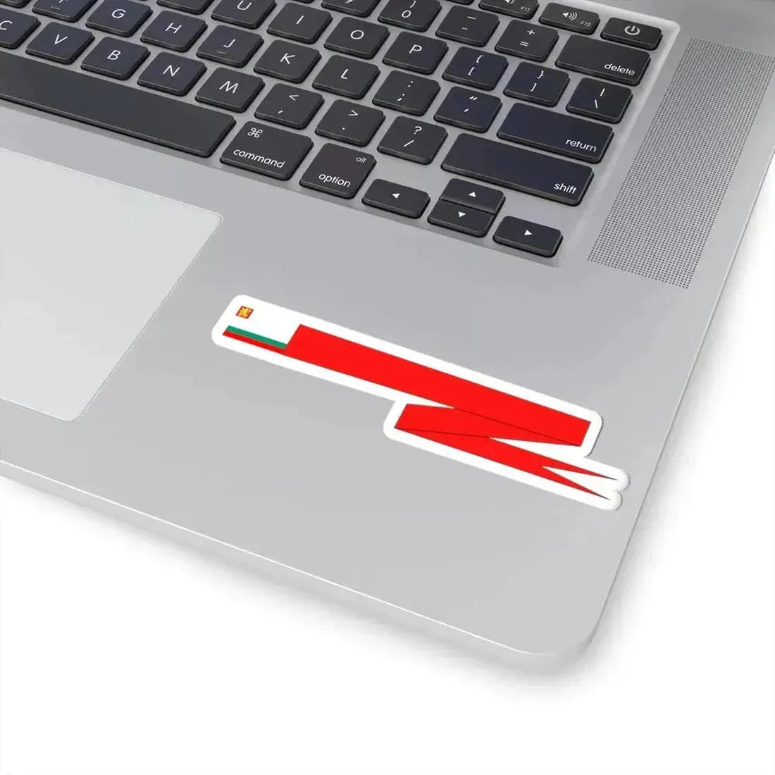 Bulgarian Navy Rank Flag Pendant of Ship Division Commander 2 (Bulgaria) STICKER Vinyl Kiss-Cut Decal - The Sticker Space