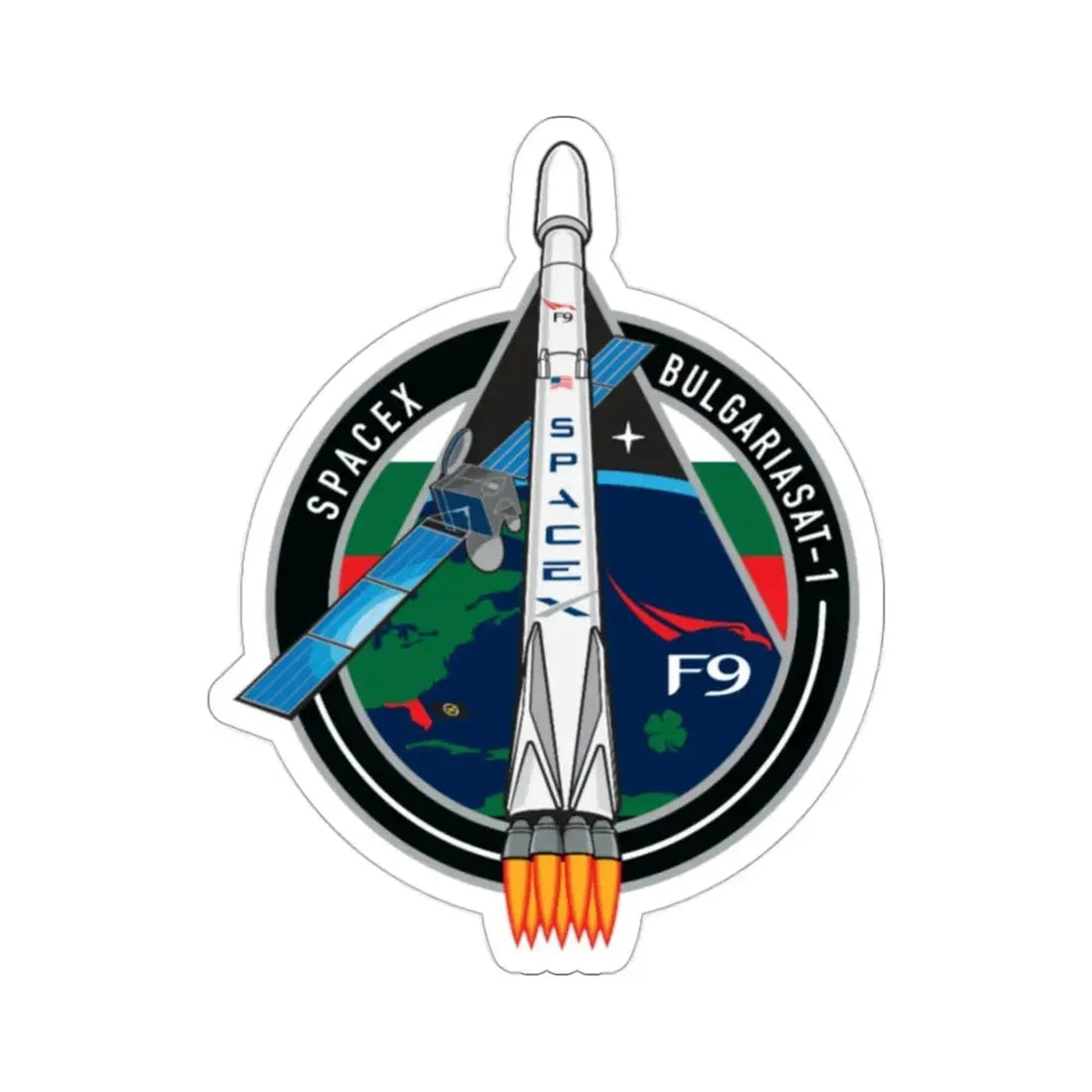 BulgariaSat-1 (SpaceX) STICKER Vinyl Die-Cut Decal - The Sticker Space
