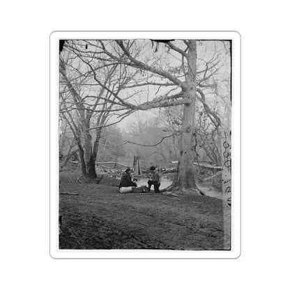 Bull Run, Va. Ruins of Railroad Bridge at Blackburn's Ford (U.S. Civil War) STICKER Vinyl Kiss-Cut Decal 3 Inch White - The Sticker Space