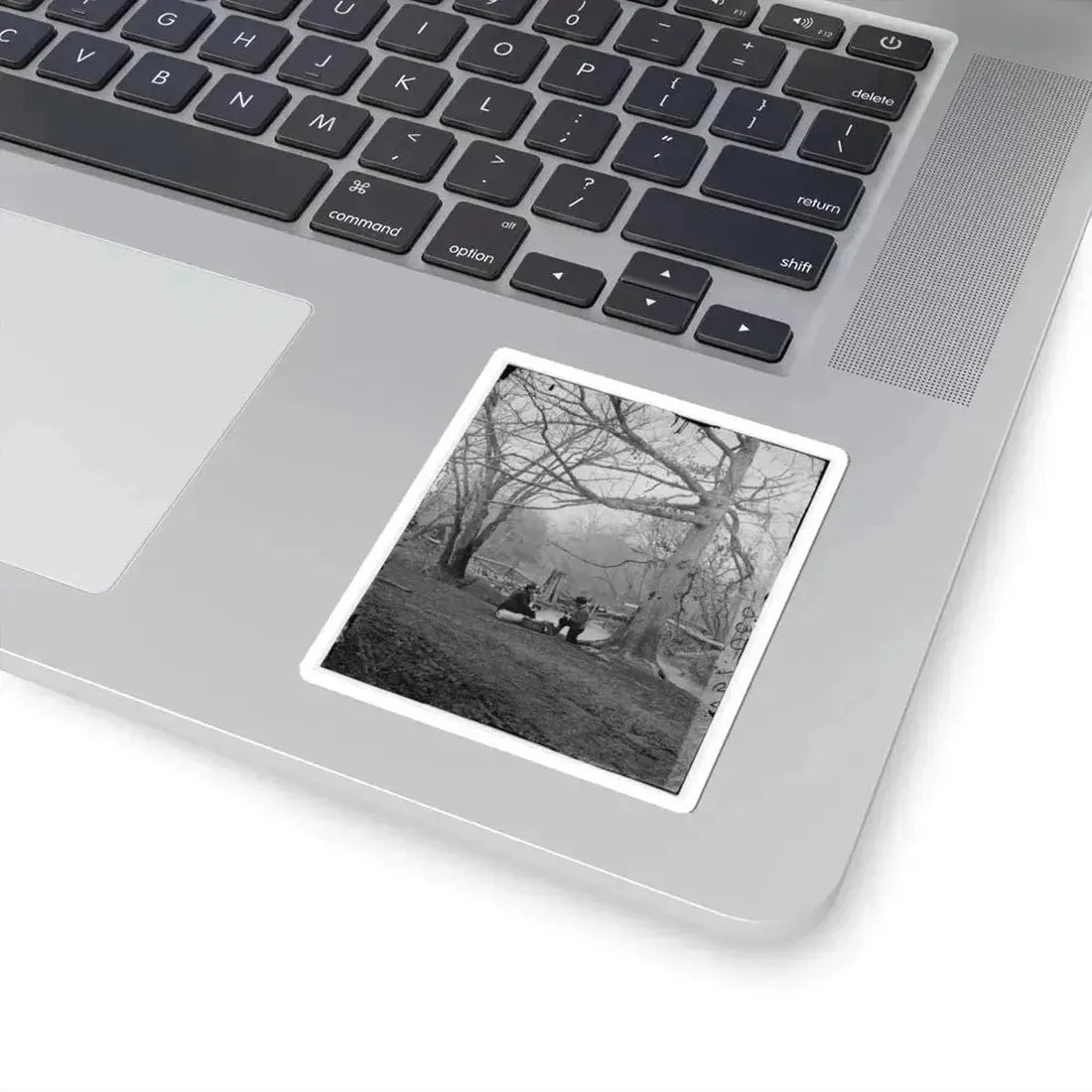 Bull Run, Va. Ruins of Railroad Bridge at Blackburn's Ford (U.S. Civil War) STICKER Vinyl Kiss-Cut Decal - The Sticker Space