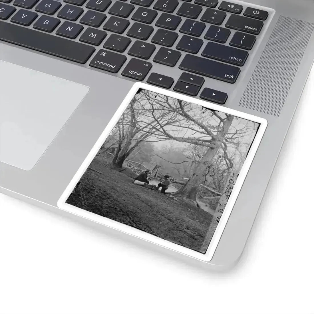 Bull Run, Va. Ruins of Railroad Bridge at Blackburn's Ford (U.S. Civil War) STICKER Vinyl Kiss-Cut Decal - The Sticker Space