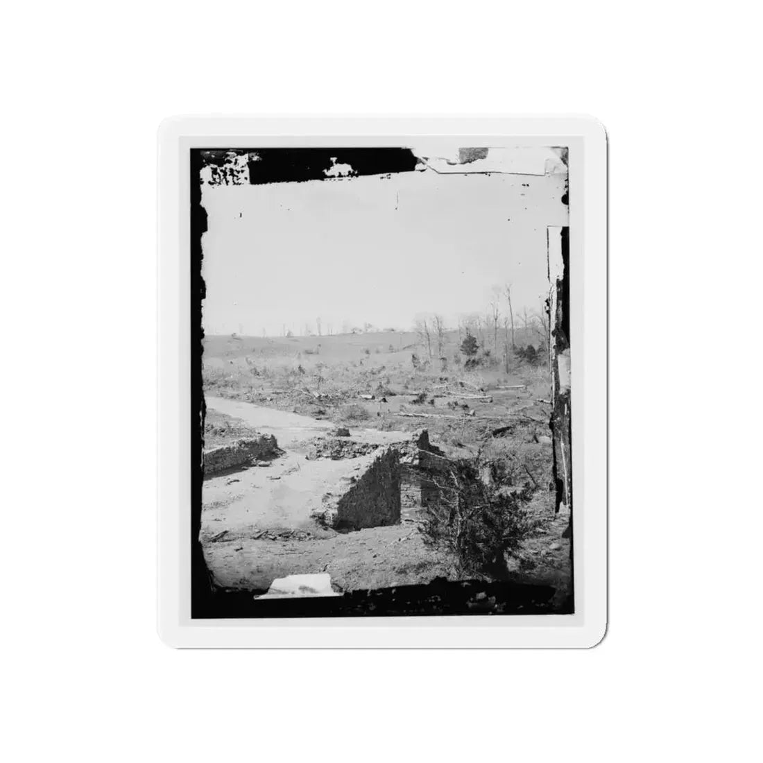 Bull Run, Va. Ruins Of The Stone Bridge, Looking Upstream (U.S. Civil War) Refrigerator Magnet - The Sticker Space