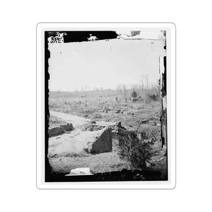 Bull Run, Va. Ruins of the Stone Bridge, Looking Upstream (U.S. Civil War) STICKER Vinyl Kiss-Cut Decal 4 Inch White - The Sticker Space