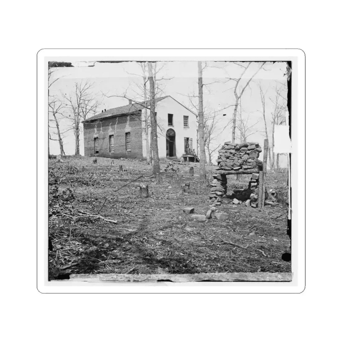 Bull Run, Va. Sudley Church (U.S. Civil War) STICKER Vinyl Kiss-Cut Decal 3 Inch White - The Sticker Space